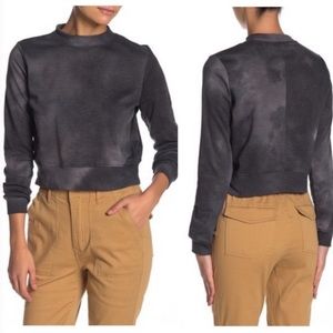 Love, Fire Camo Cropped Sweatshirt